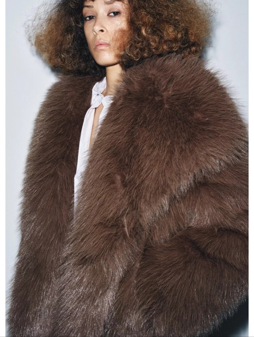 ZW Collection Faux Fur Jacket